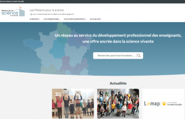 Les sites internet du réseau Maisons pour la science font peau neuve !